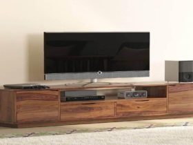 What are some unique and attractive features of modern TV units