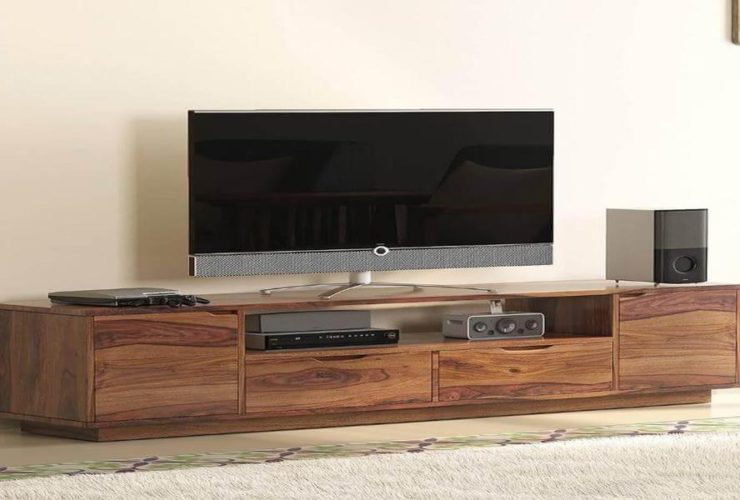 What are some unique and attractive features of modern TV units