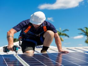 solar panel setup